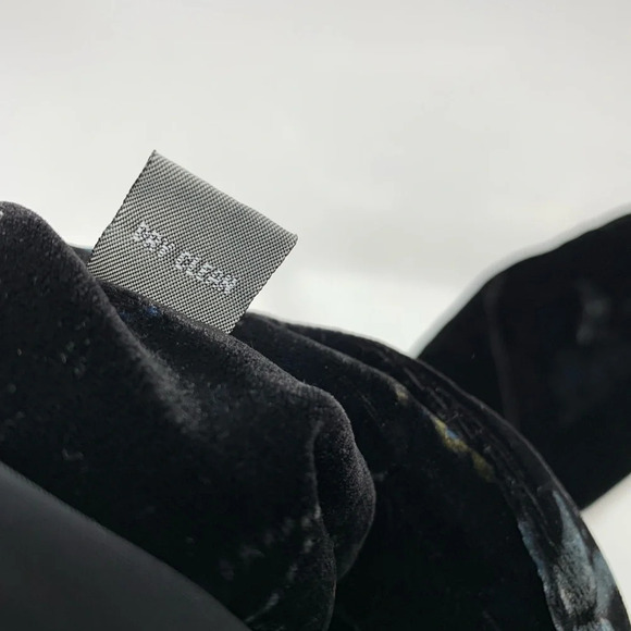 Kate Hill Velvet Coat 20W Black Blue Floral Pockets Boho Witchy Holiday Gothic - Picture 8 of 14